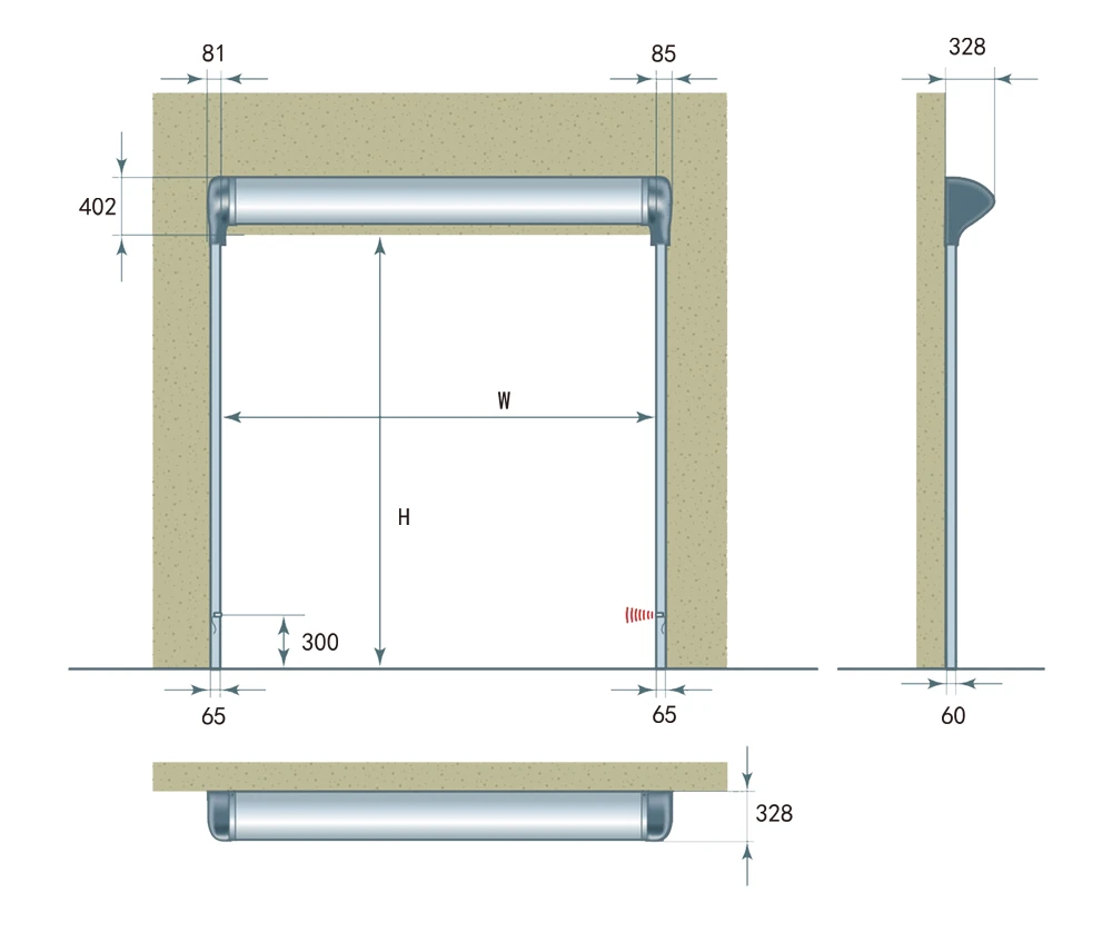 model 006 cleanroom high speed sealing door