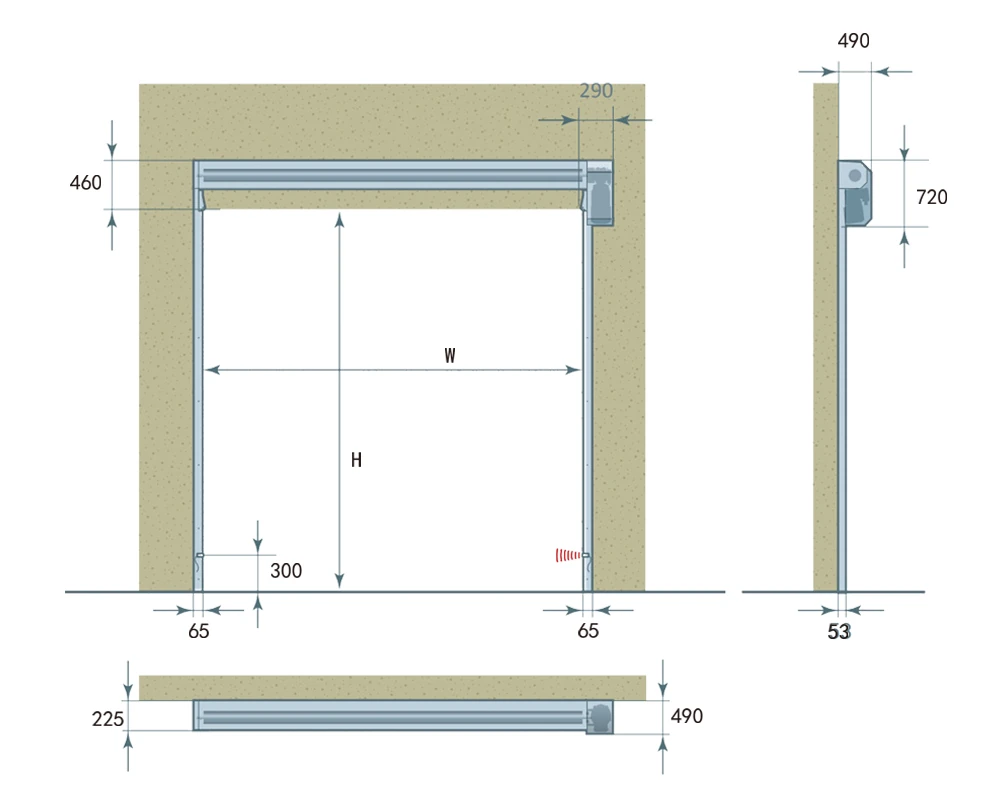 cleanroom high speed ​​sealing door 008