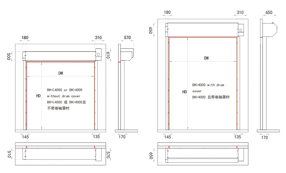compact high speed zipper door 012